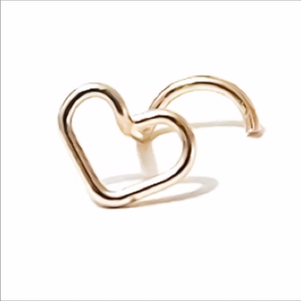 6 x heart shaped nose screw